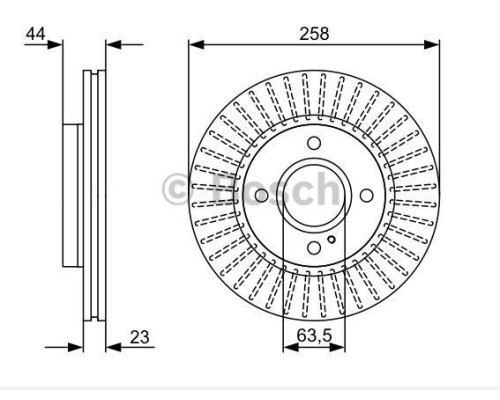 ON FREN DISKI (TAKIM) (FORD: FIESTA VI 1.0-1.4-1.6 TDCI 08>)