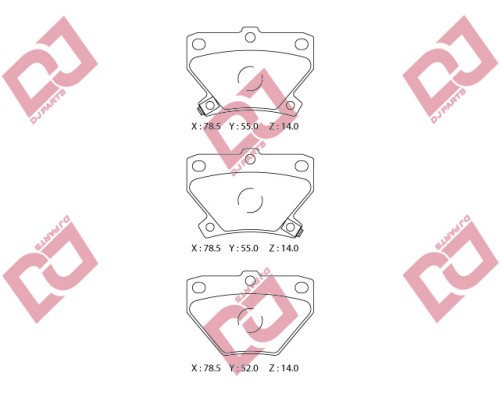 ARKA FREN BALATASI DISK (TOYOTA: COROLLA VERSO 02>YARIS 99>05)