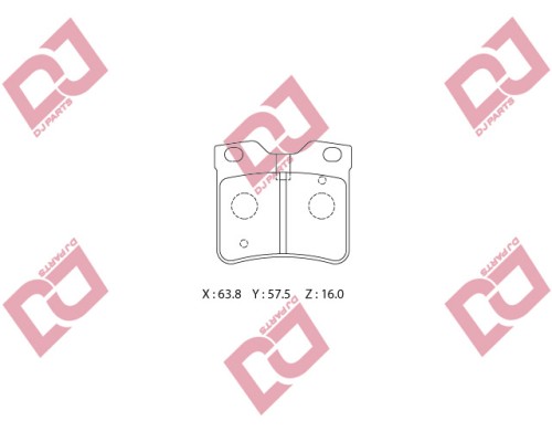 ARKA FREN BALATASI DISK (PEUGEOT: 406 95>04-607 00>)