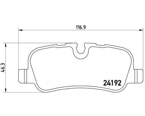 ARKA FREN BALATASI DISK (LAND ROVER: DISCOVERY 04> / LAND ROVER: RANGE ROVER 02>12SPORT 05>)