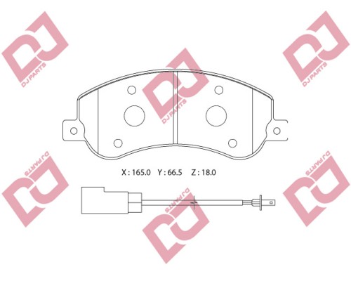 ON FREN BALATASI DISK CIFT KABLOLU (FORD: TRANSIT V347 ARKADAN CEKIS 06>)