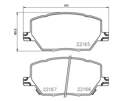 FREN DISK BALATA ON (FIAT 500L 2012-)