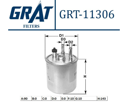 MAZOT FILTRESI (ALTI ACIK) (RENAULT: KANGOO 1.5DCI 08>LAGUNA III 1.5DCI-2.0DCI 08>)