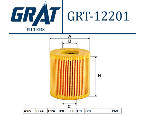 YAG FILTRESI KAGIT F. (PEUGEOT: 206-207-307 1.4 16V ET3J4 - 1.6 16V 04> / FIAT: FIORINO 1.4 / FORD: TRANSIT V347 06>-CUSTOM 2.2TDCI 12>)