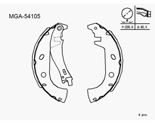 ARKA FREN BALATASI PAPUCLU LEVYELI (FIAT: PALIO WEEKEND-MAREA WEEKEND 1.2-1.6 16V)