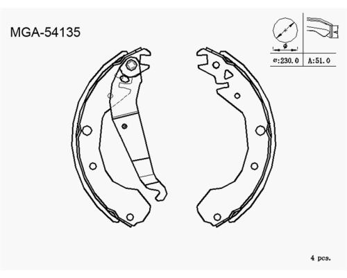 ARKA FREN BALATASI PAPUCLU (OPEL: COMBO B)