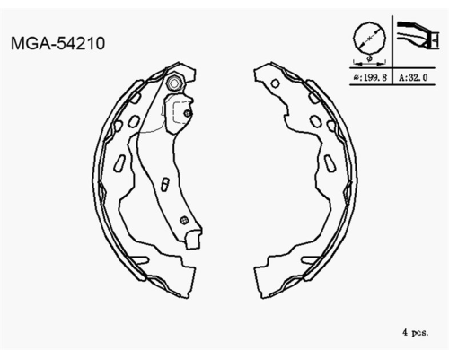ARKA FREN BALATASI PAPUCLU (TOYOTA: YARIS 03>-SUZUKI: SPLASH 08> SWIFT 04-10-OPEL: AGILA-PEUGEOT: 107-CITROEN: C1)