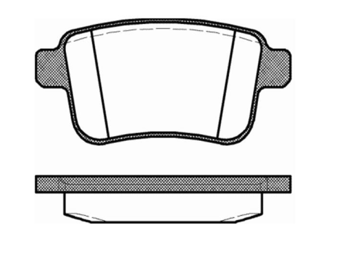 ARKA FREN BALATASI DISK (RENAULT: KANGOO 08>-MERCEDES: CITAN 12>)