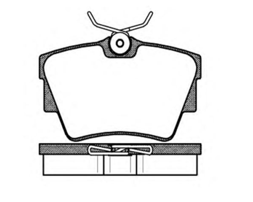 ARKA FREN BALATASI DISK (RENAULT: TRAFIC II 2.0-1.9DCI-2.0DCI-2.5DCI-2.5DTI 03>13-OPEL: VIVARO 01>)