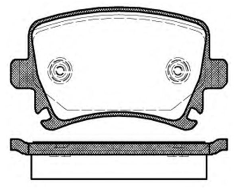 BALATA FREN ARKA-(VW:GOLF V-GOLF VI >>- JETTA 06>11-PASSAT 06>>-CADDY 04>11-TOURAN 03>10-EOS 06>11/AUDI: A3 04>13)---FISLI TIPE UYGUN---