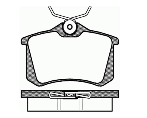 ARKA FREN BALATASI DISK 17 MM (PEUGEOT: 307 / CITROEN: C3-C4 / VW: GOLF IV 99>06-BORA 99>05-POLO 03>09 / SEAT: CORDOBA-IBIZA 97>99 TOLEDO 99>04 / AUDI