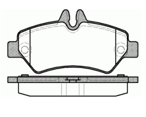 BALATA FREN ARKA FISLI -(VW CRAFTER 2006>2015/MERCEDES SPRINTER 06>15 