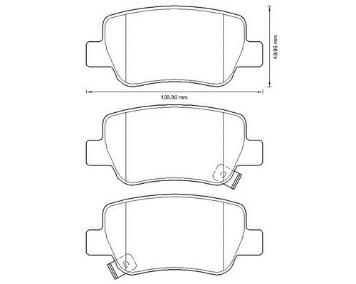 ARKA FREN BALATASI DISK (TOYOTA: AVENSIS 09>12)