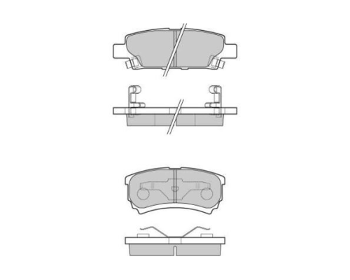 ARKA FREN BALATASI DISK (MITSUBISHI: LANCER 03>11)