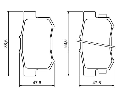 ARKA FREN BALATASI DISK (HONDA: CRV 02>06)