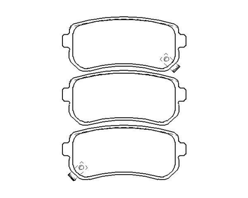 ARKA FREN BALATASI DISK (HYUNDAI: ACCENT-ERA 1.4-1.6-1.5 07>11-I20 08>12-I30 08>12)