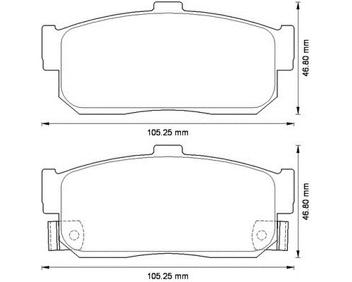 ARKA FREN BALATASI DISK (NISSAN: MAXIMA 00>-ALMERA 04>06)