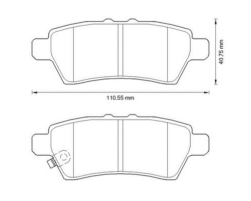 ARKA FREN BALATASI DISK (NISSAN: PATFINDER 05>11-NAVARA 05>11)