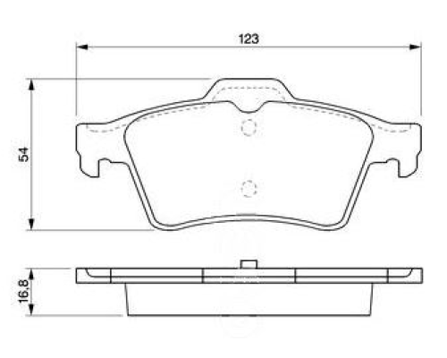 ARKA FREN BALATASI DISK (RENAULT: LAGUNA II-LATITUDE 2.0 DCI 11>13)