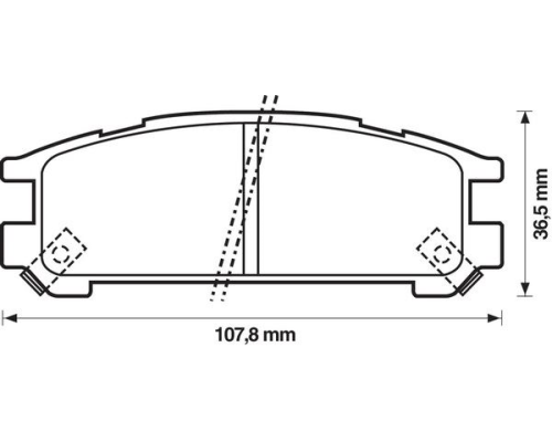 ARKA FREN BALATASI DISK (SUBARU: LEGACY 4WD 89>98-IMPREZA 4WD 92>00) 