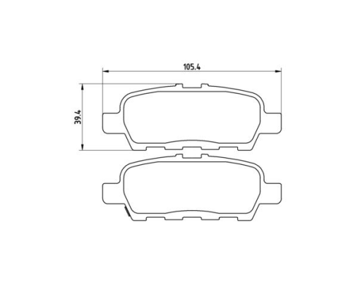 ARKA FREN BALATASI DISK (NISSAN: JUKE 11>13) 