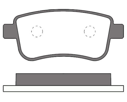 ARKA FREN BALATASI DISK (RENAULT: MEGANE III - SCENIC III - GRANDE SCENIC III 08-)