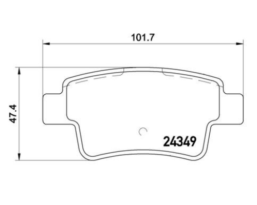 ARKA FREN BALATASI DISK (FIAT: GRANDE PUNTO 10 05> / OPEL: CORSA D 1.7CDTI 06>)