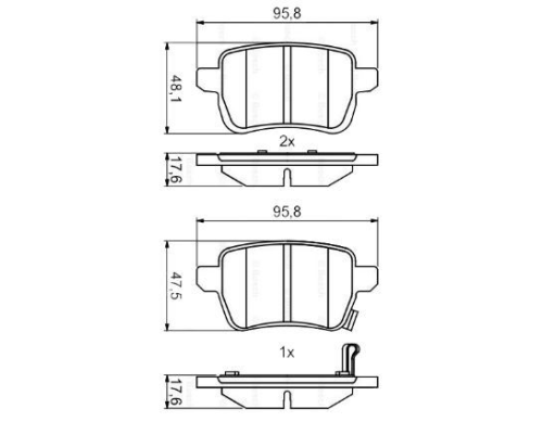 DISK BALATA ARKA (FIAT: 500L 1.4 1.4 LPG 1.6D MULTIJET 2013-)