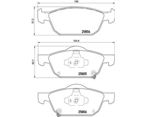 FREN BALATASI ON-(HONDA : CIVIC X 1.5 VTEC 2016> HONDA : CIVIC IX 1.6 DTEC 2012>2016 HONDA : CIVIC X