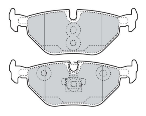 ARKA FREN BALATASI DISK (BMW: E36-E46-Z3-Z4 / ROVER: ROVER 75 00>06)