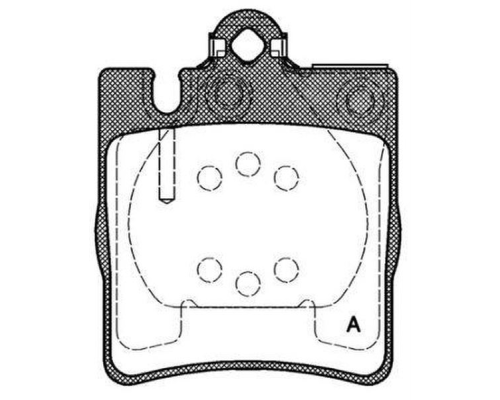 ARKA FREN BALATASI DISK (MERCEDES: E200-E240-E280-E300)