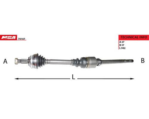 AKS SAG-(ABSLI-48DIS)-(FIAT: SCUDO PEUGEOT: EXPERT - 806 CITROEN: JUMPY 1.9TD)