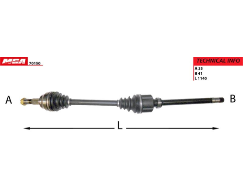 AKS SAG (FIAT:DUCATO PEUGEOT:BOXER CITROEN:JUMPER 2.2MJTD 2.3MJTD 06-)