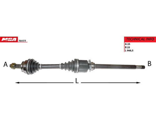 AKS SAG (FIAT: DOBLO 1.6JTD TAM AKS 10-)