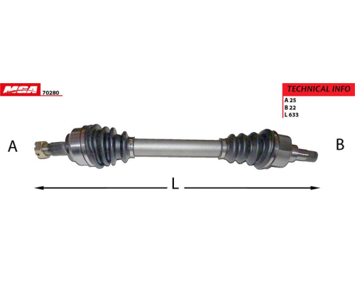 AKS SOL (PEUGEOT: 307-206 1.6 16V 00- CITROEN: C4 1.4-1.6 16V)