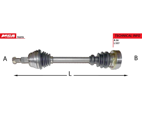 AKS KOMPLE SOL-(VW: GOLF IV/BORA/SEAT: TOLEDO/SKODA: OCTAVIA  1,9 AGR)