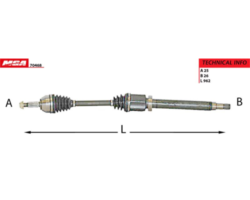 AKS SAG (FORD: CONNECT 1.8 TDCI 90 PS)