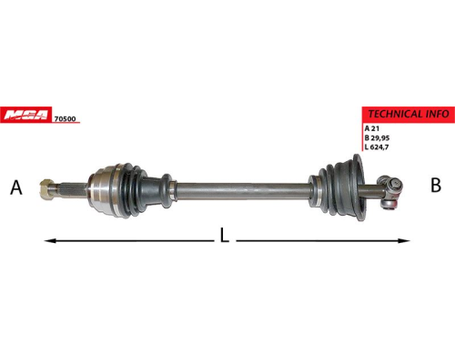 AKS SOL (RENAULT: CLIO II 98 KANGOO 98 TWINGO ABSSIZ )