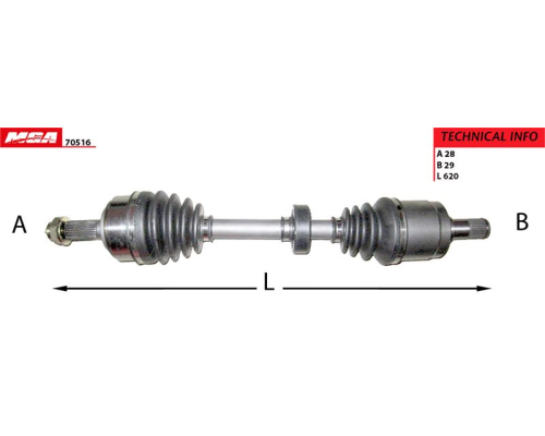AKS KOMPLE SOL (HONDA: ACCORD 03>10 2.2 CDTI)