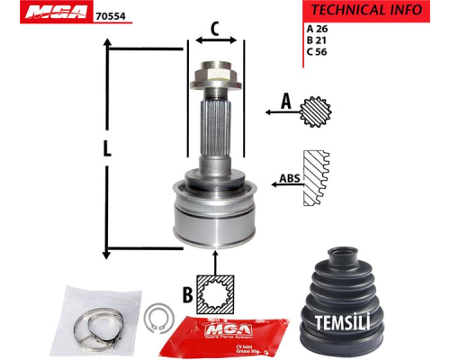AKS KAFASI DIS (MAZDA: 323-FAMILIA 98>02 1.5-1.6 Z5)