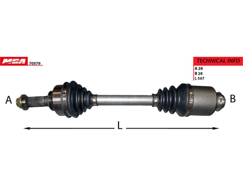 AKS KOMPLE SAG-(KIA: SORENTO 02>10 )