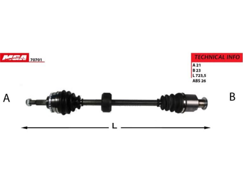 AKS SAG ABSLI YAYLI (RENAULT CLIO II KANGOO 1.5DCI 05-08)