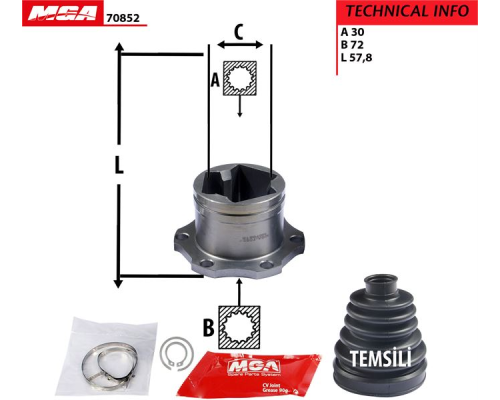 AKS KAFASI IC-(VW: GOLF IV/BORA/POLO/SEAT: TOLEDO/CORDOBA/IBIZA/SKODA: OCTAVIA /FABIA/1,6 OTOMATIK/  1,4 TDI AMF-BNV )
