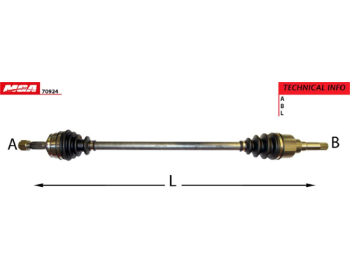AKS SAG (CITROEN : CELYSEE 1.2 1.6/PEUGEOT : 301 1.2 1.6)