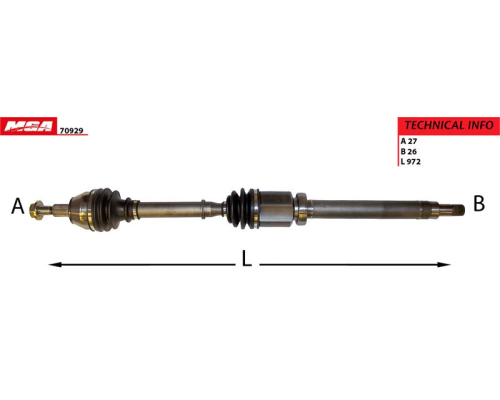 AKS SAG ( FORD : FOCUS III 1.6TDCI 11-)