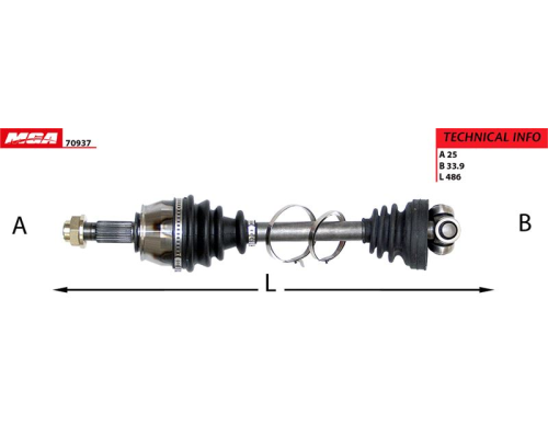 AKS SOL KOMPLE ( FIAT: GRANDE PUNTO AT 1.3D MULTIJET 2005- \  PUNTO EVO 1.3 MULTIJET AT 09-12 \  FIO