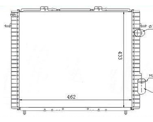 SU RADYATORU (RENAULT: EXPRESS 1.9D) (460X435X34)