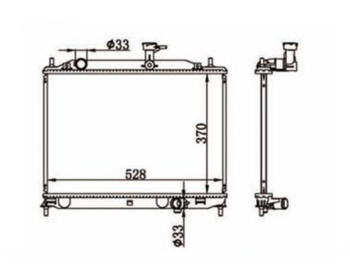 SU RADYATORU BRAZING-MANUEL (HYUNDAI: ACCENT-ERA 1.5CRDI 07>11) (370X538X26)