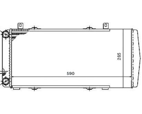 SU RADYATORU (SKODA: FELICIA 1.3-1.6-1.9D 95-01) (592X285X34)