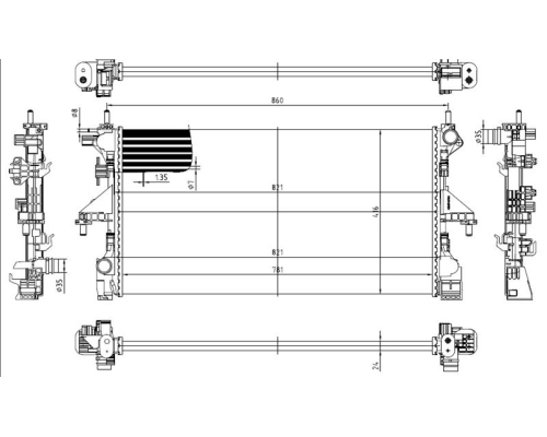 SU RADYATORU  MEKANIK  (DUCATO BOXER  2.3 MJT  2014- 2015)
